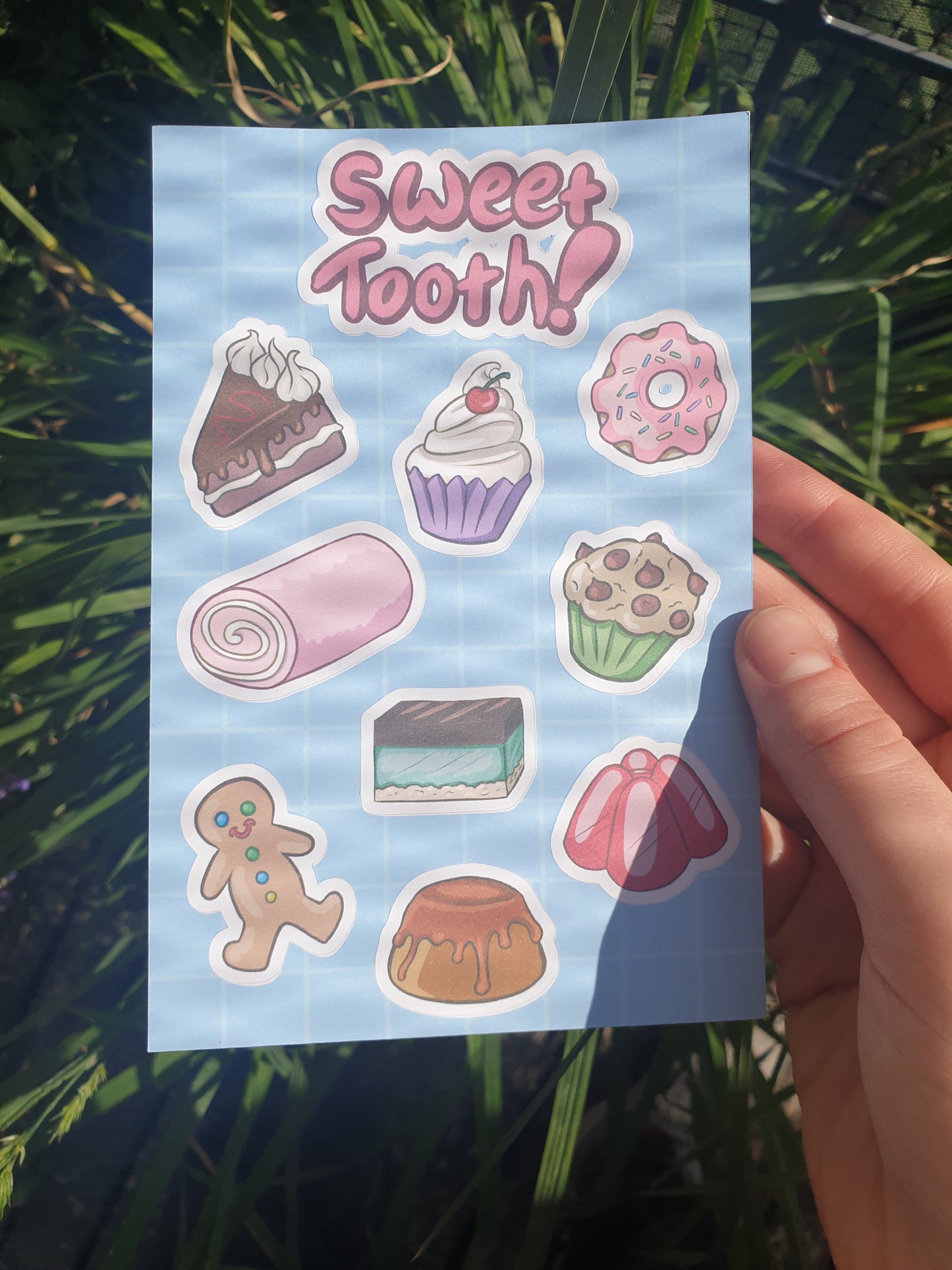 Sweet Tooth sticker sheet
