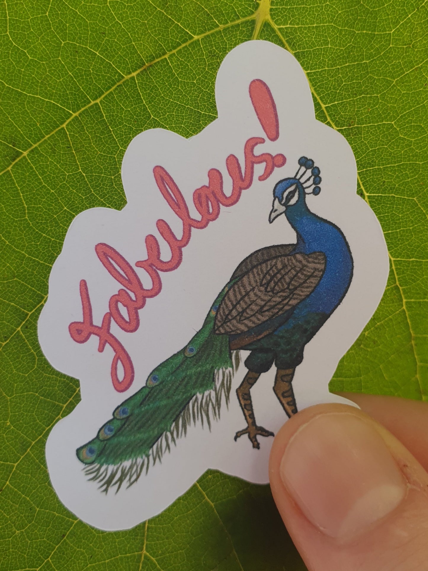 Fabulous Peacock sticker
