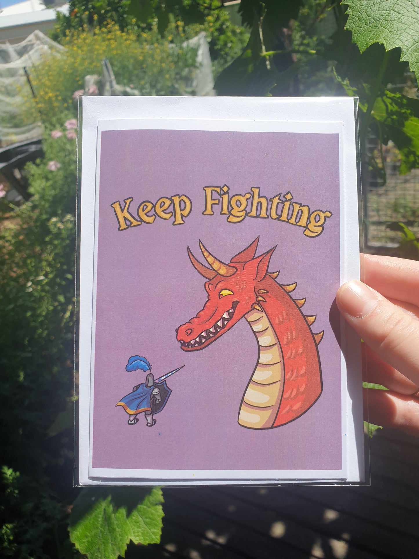 Keep Fighting Greeting Card