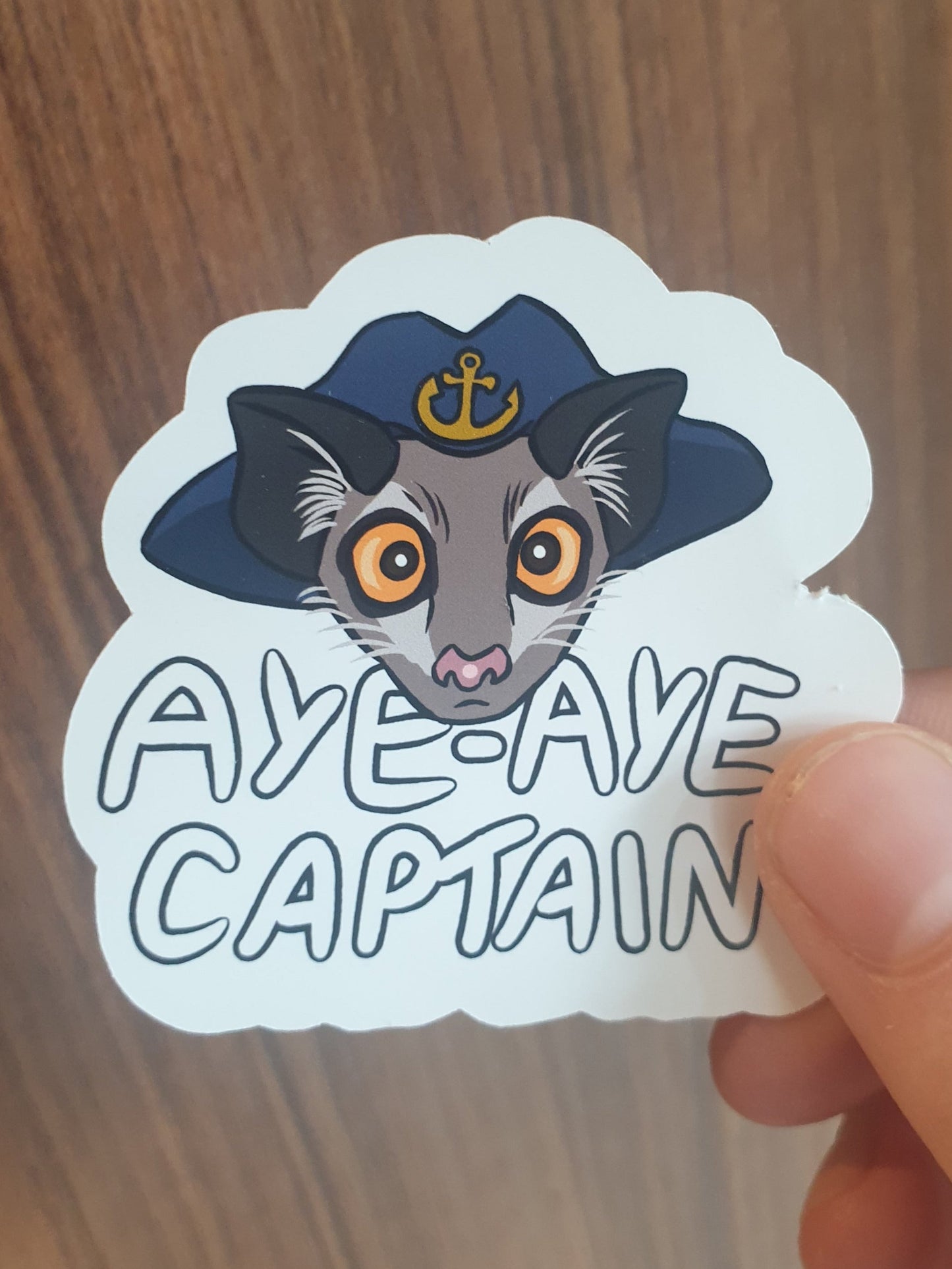 Aye Aye Captain sticker - Chronically Crafting