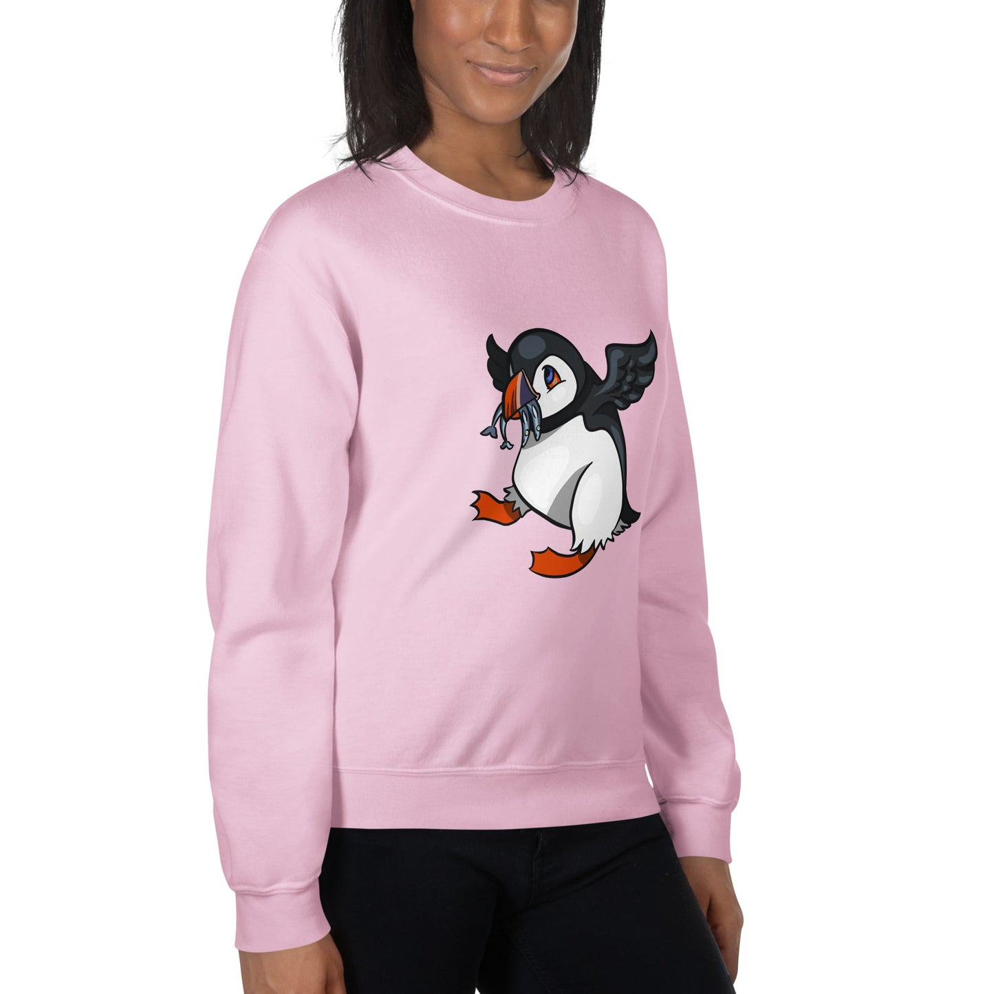 Hungry Puffin Unisex Sweatshirt - Chronically Crafting