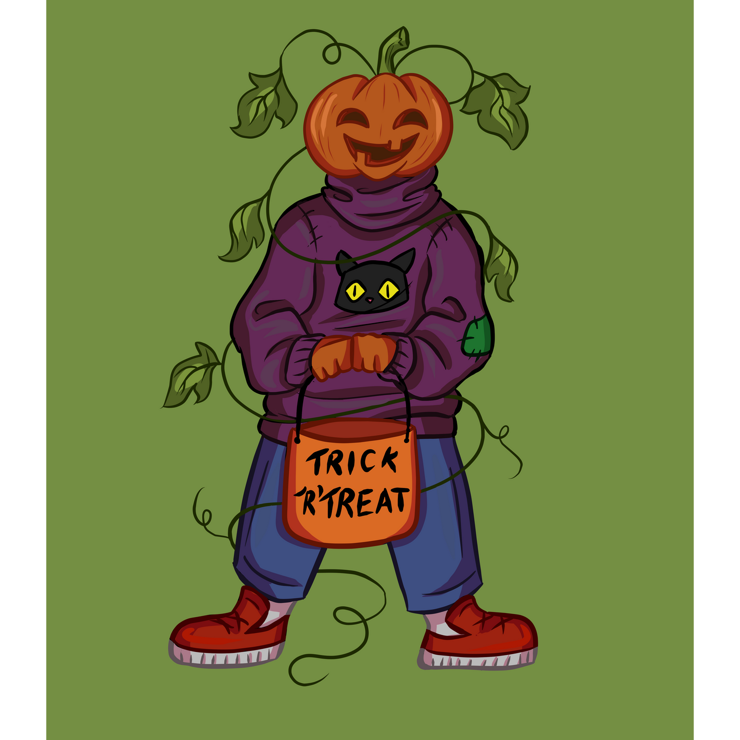 Pumpkin Boy | Large Print - Chronically Crafting