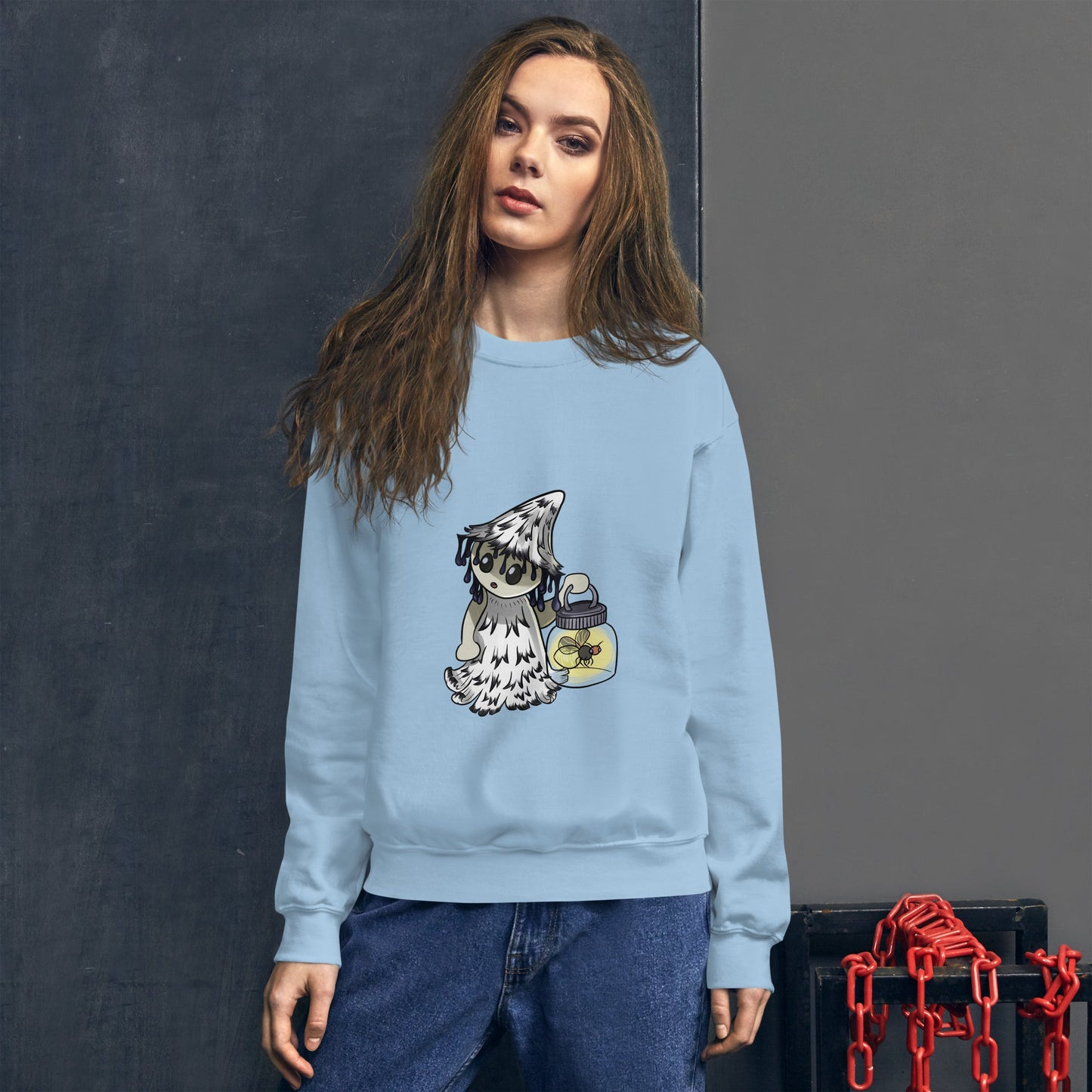Shaggy Inkcap Mushroom Witch Unisex Sweatshirt - Chronically Crafting