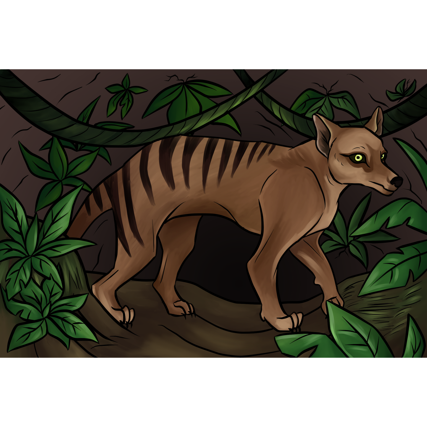 Thylacine Art Print