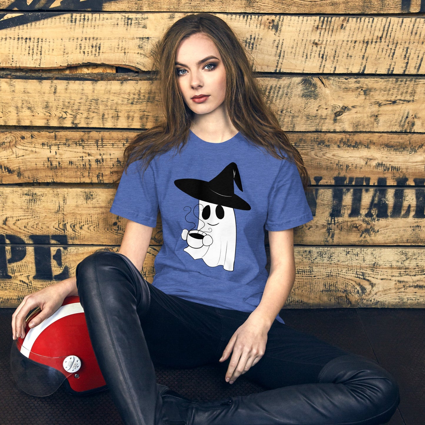 Witchy Ghost w Tea Unisex t-shirt - Chronically Crafting