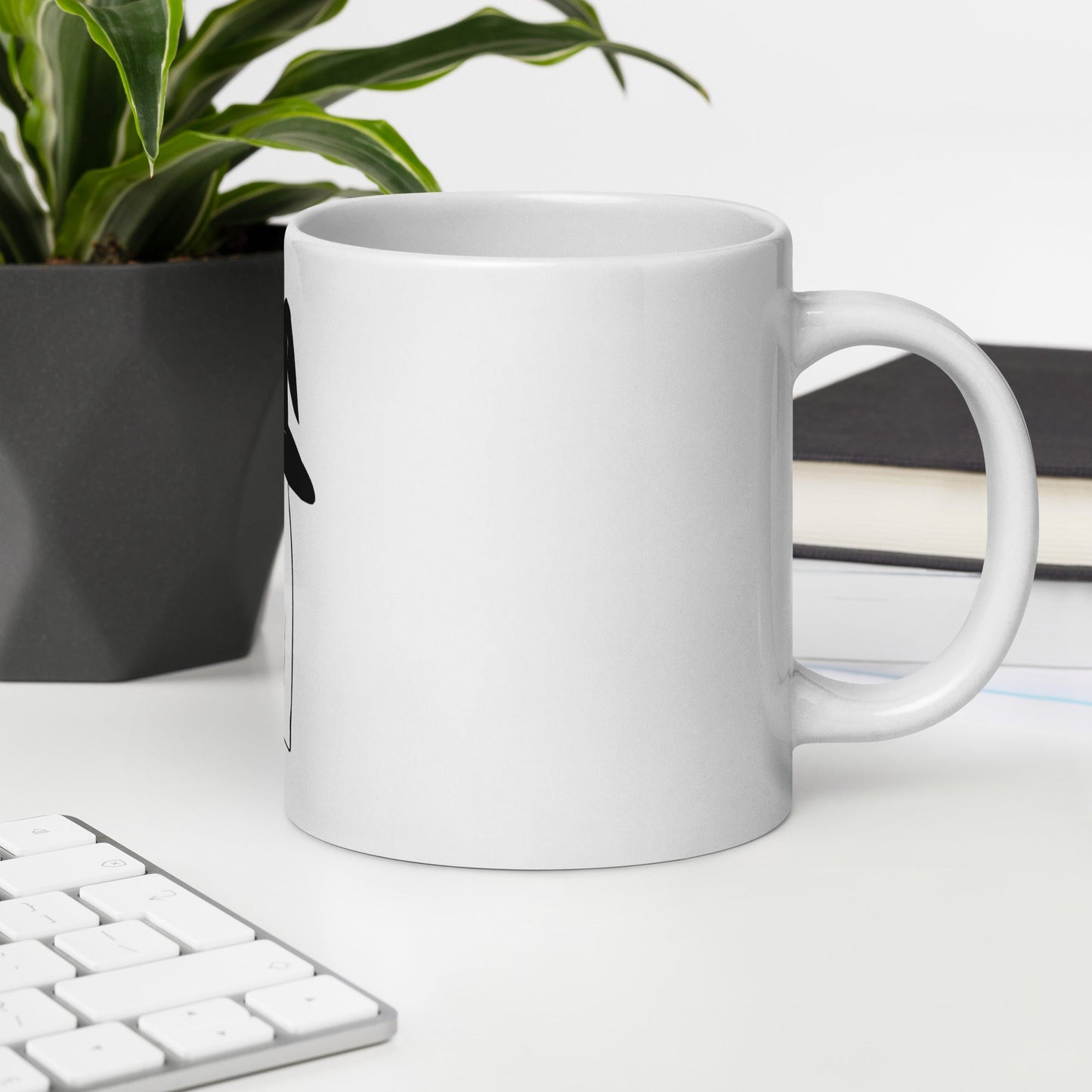 Witchy Ghost w Tea White glossy mug - Chronically Crafting