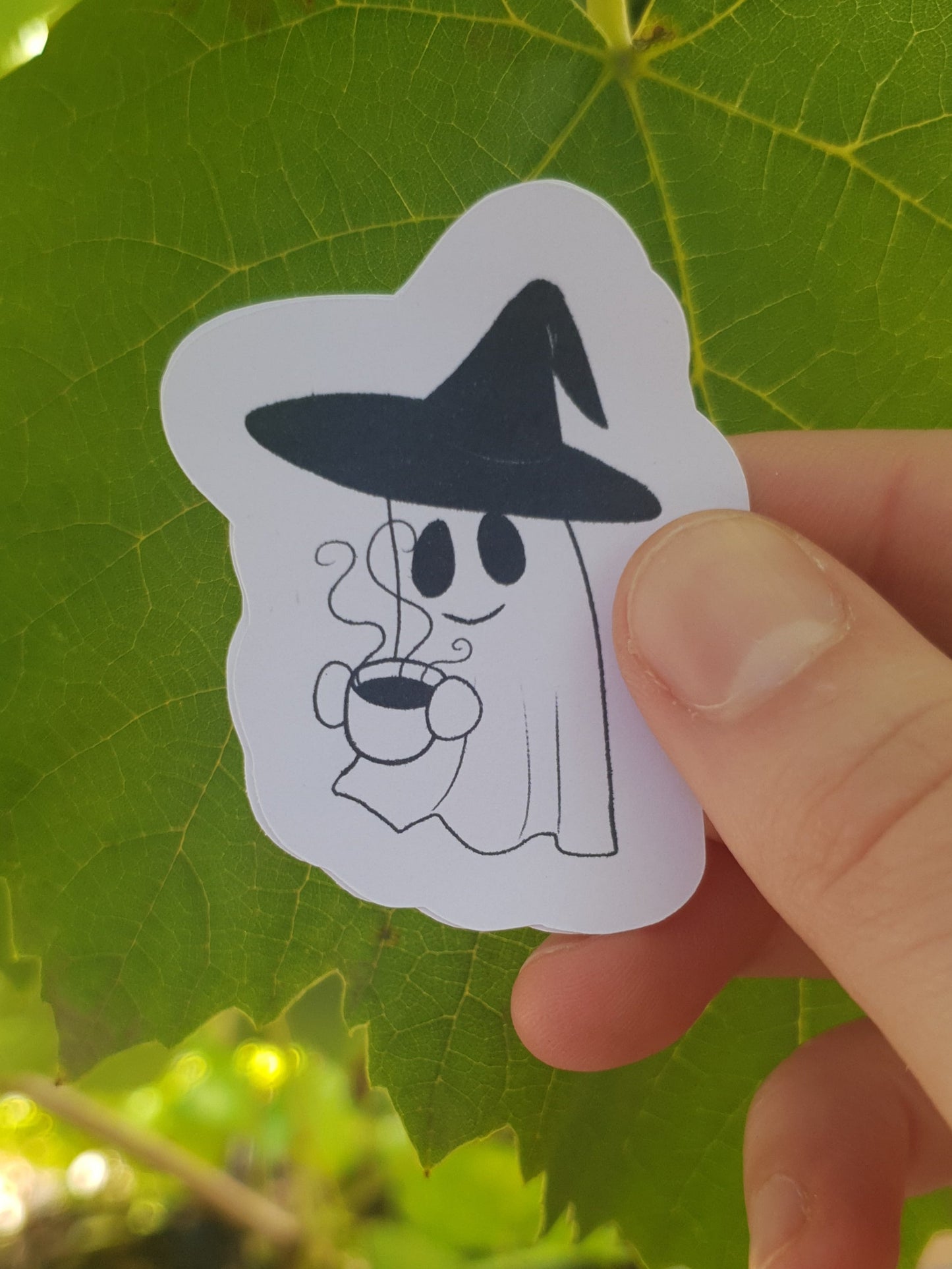 Witchy Ghost with Tea