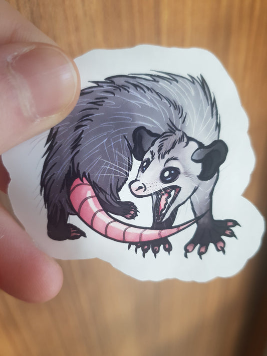 Screaming Possum sticker