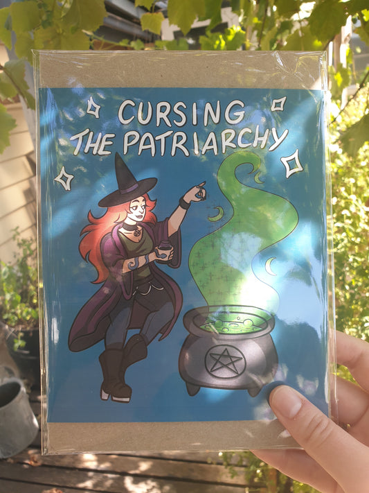 Cursing the Patriarchy | Small Art Print