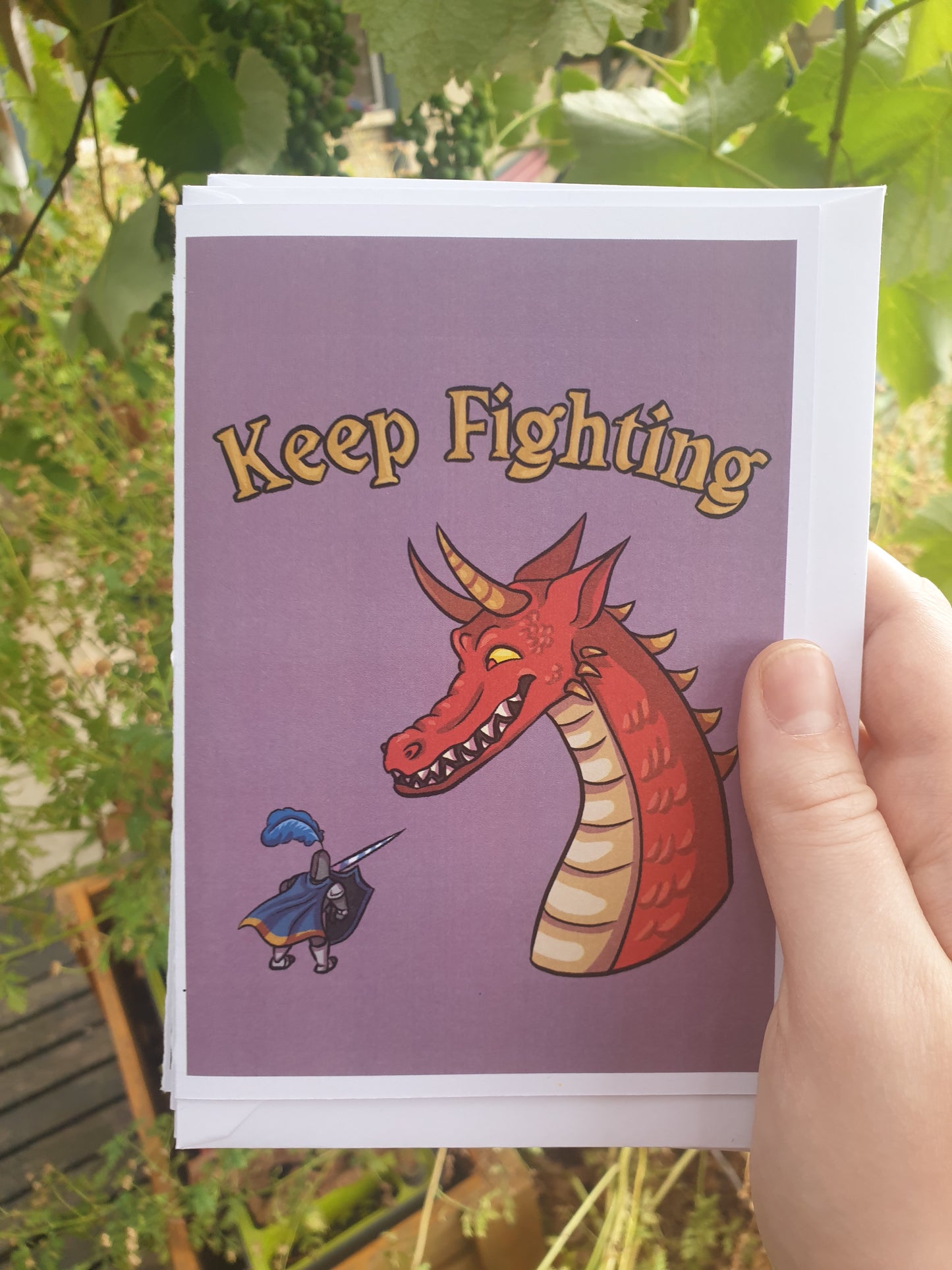 Keep Fighting Greeting Card
