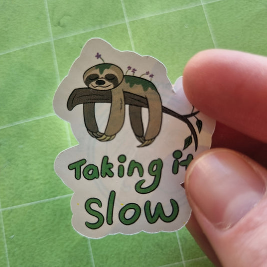 Taking it Slow | Sloth Sticker