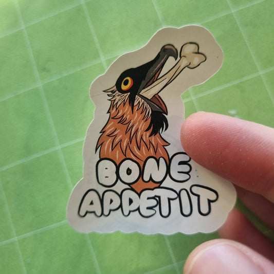 Bone Apetite | Bearded Vulture Sticker
