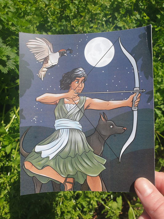Artemis Goddess Art Print - Chronically Crafting