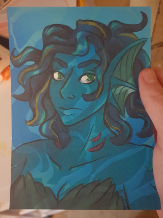 Blue Mermaid print - Chronically Crafting
