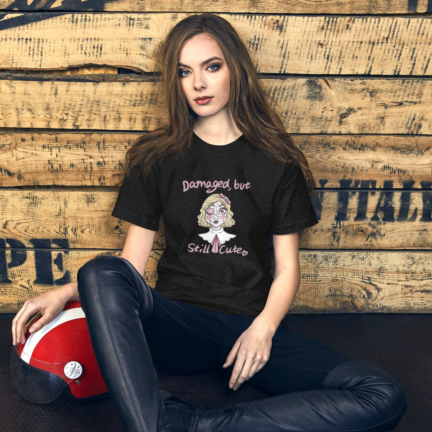 Damaged But Still Cute | Unisex t-shirt - Chronically Crafting