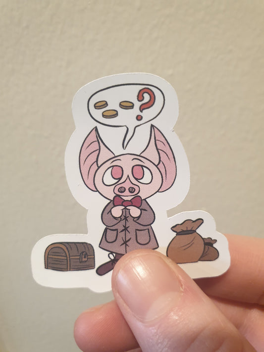 Goblin Merchant sticker - Chronically Crafting