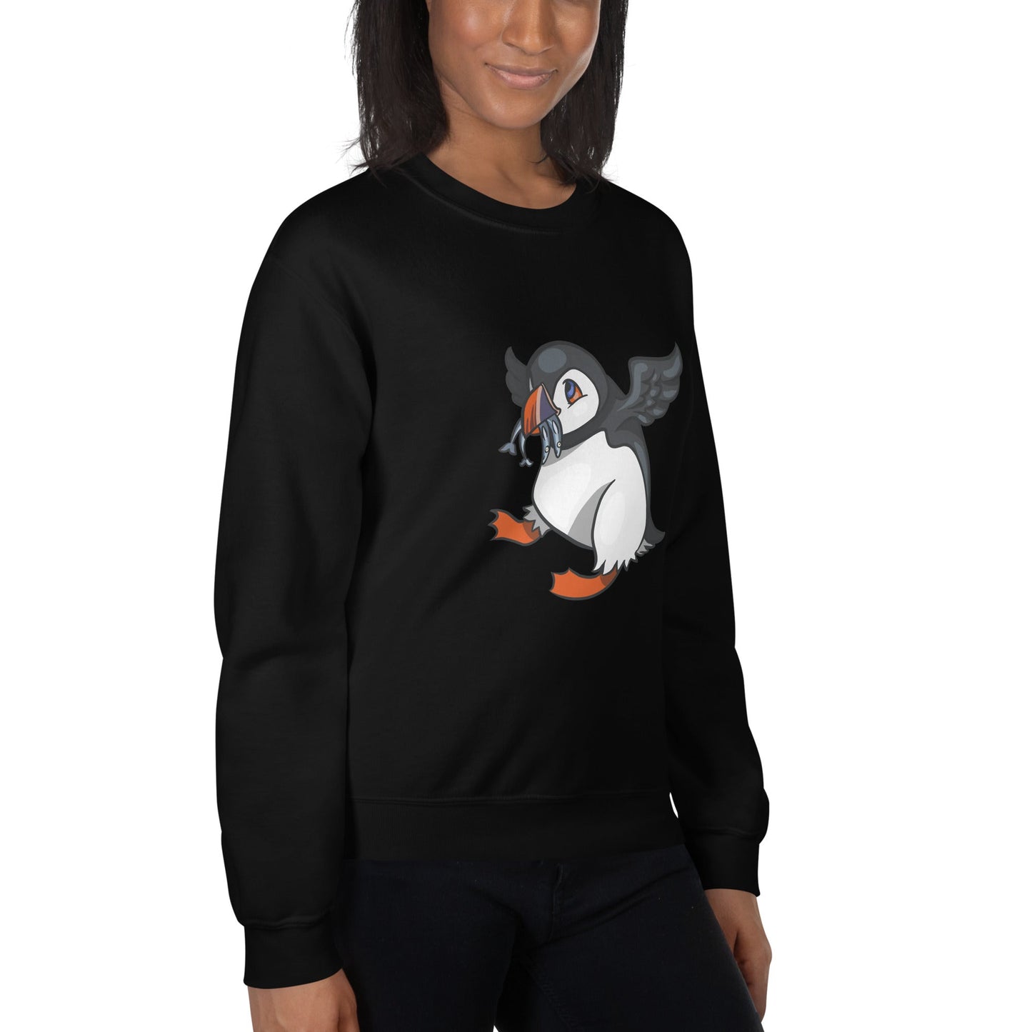 Hungry Puffin Unisex Sweatshirt - Chronically Crafting