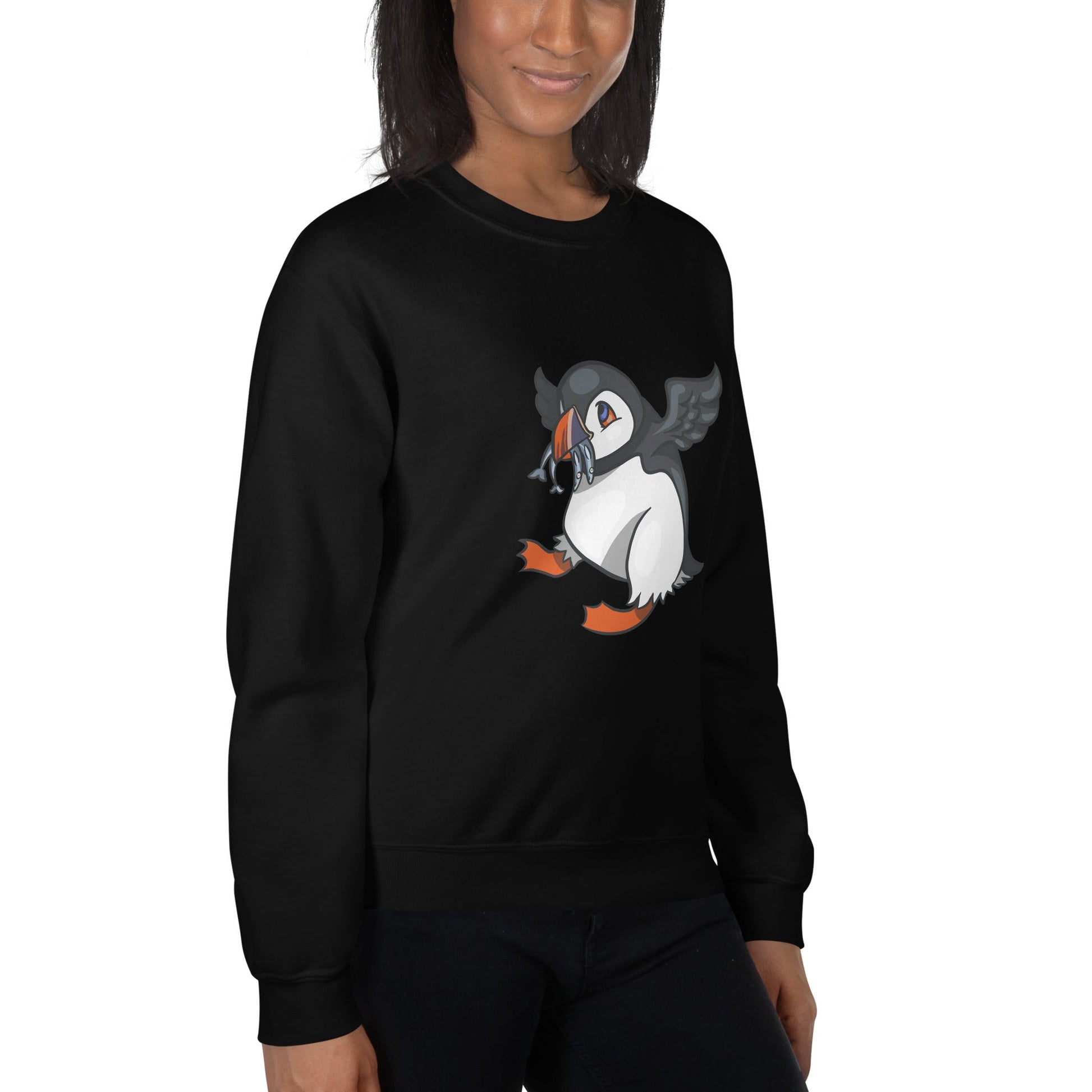 Hungry Puffin Unisex Sweatshirt - Chronically Crafting
