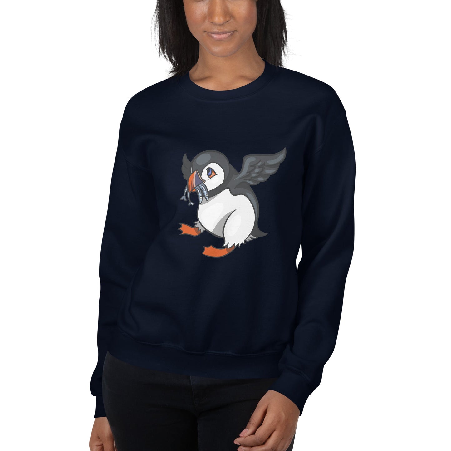 Hungry Puffin Unisex Sweatshirt - Chronically Crafting