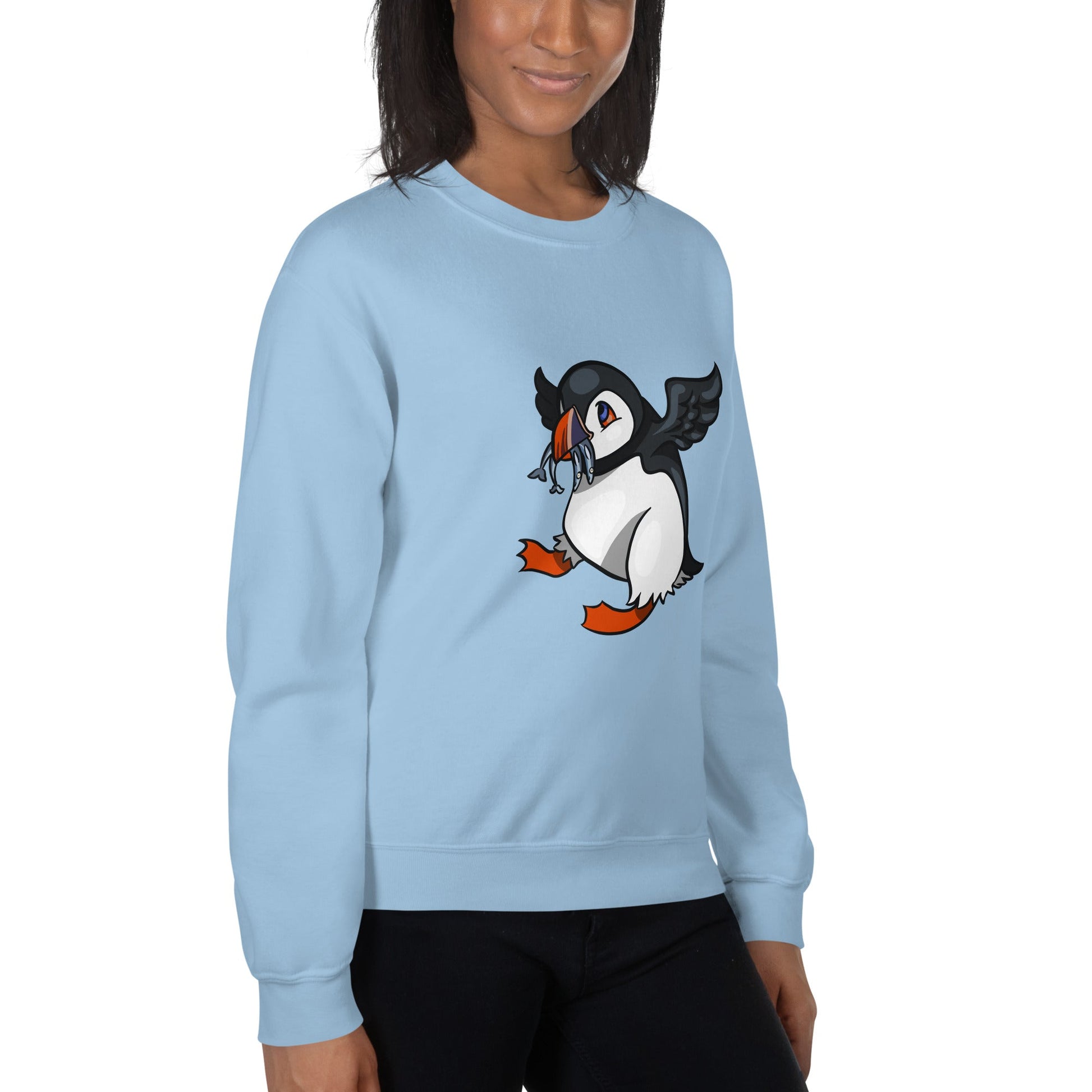 Hungry Puffin Unisex Sweatshirt - Chronically Crafting