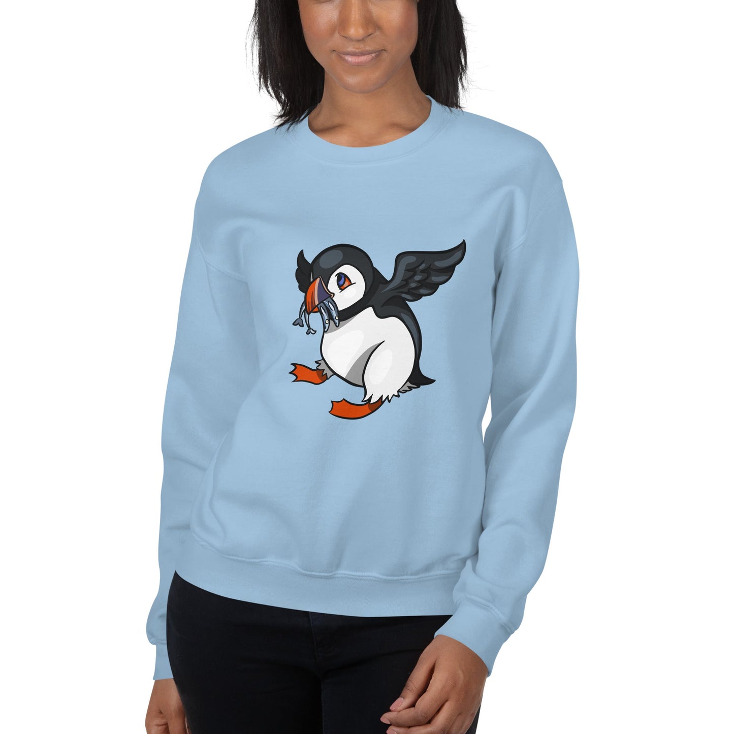 Hungry Puffin Unisex Sweatshirt - Chronically Crafting