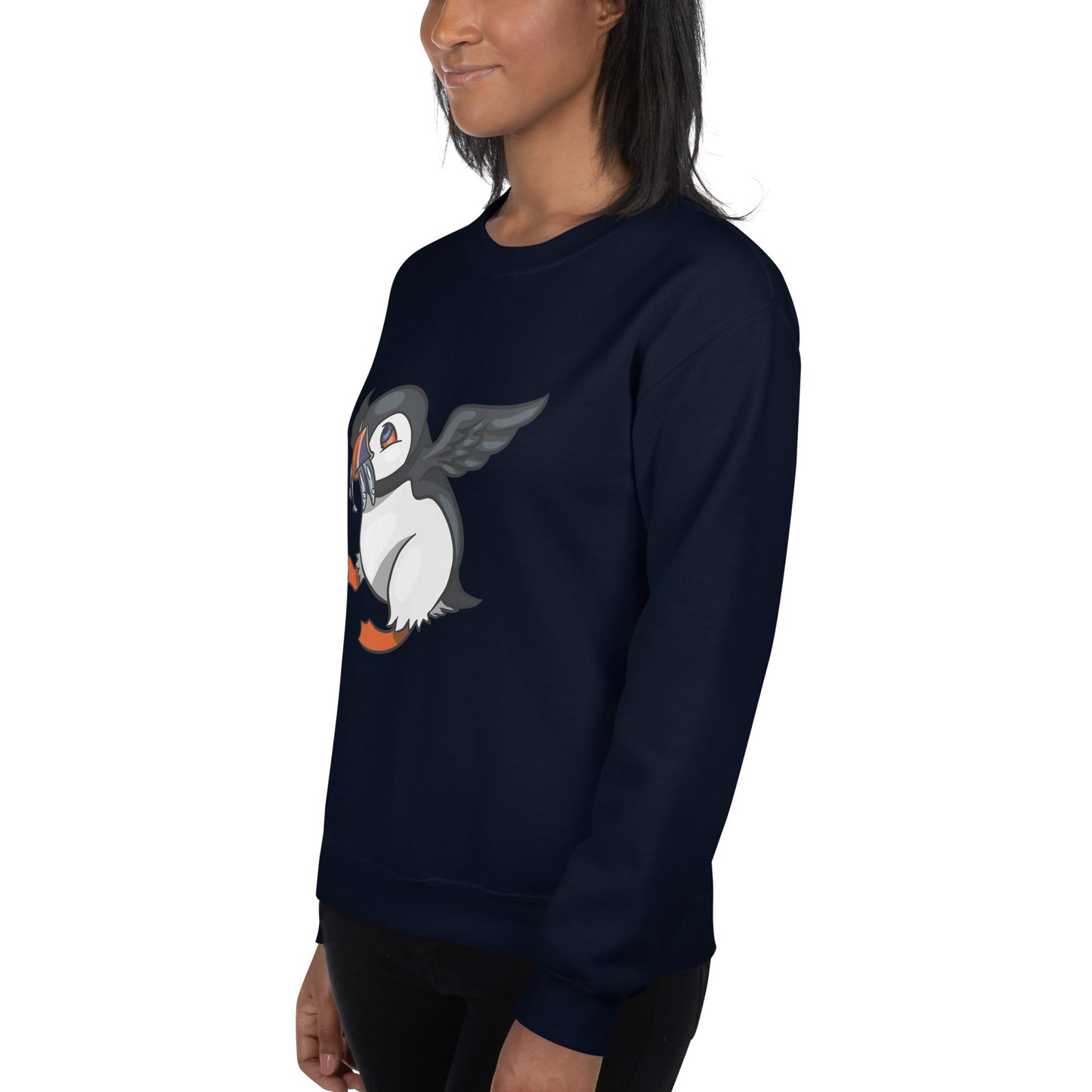 Hungry Puffin Unisex Sweatshirt - Chronically Crafting