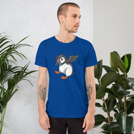 Hungry Puffin Unisex t-shirt - Chronically Crafting