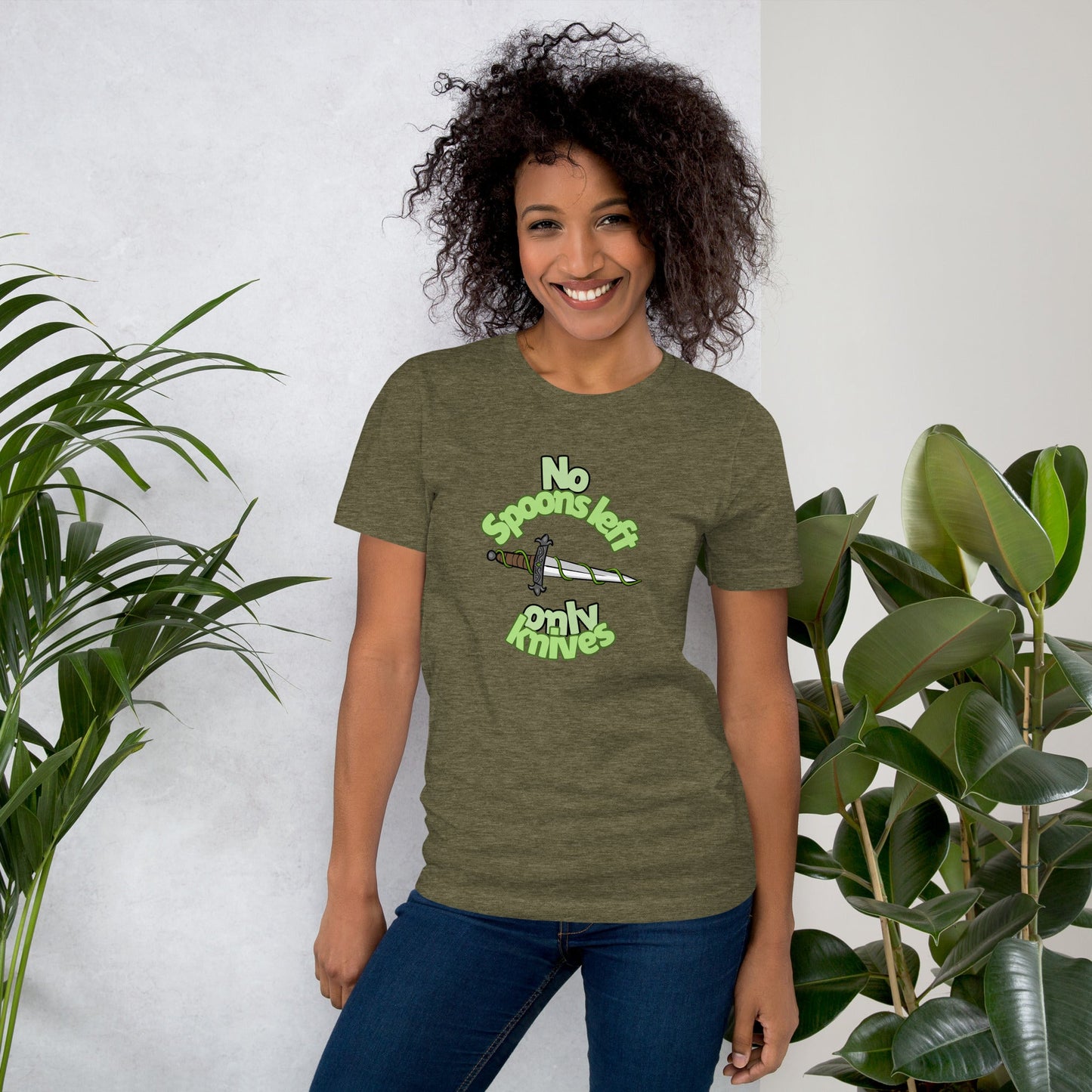 No Spoons Only Knives | Unisex t-shirt - Chronically Crafting