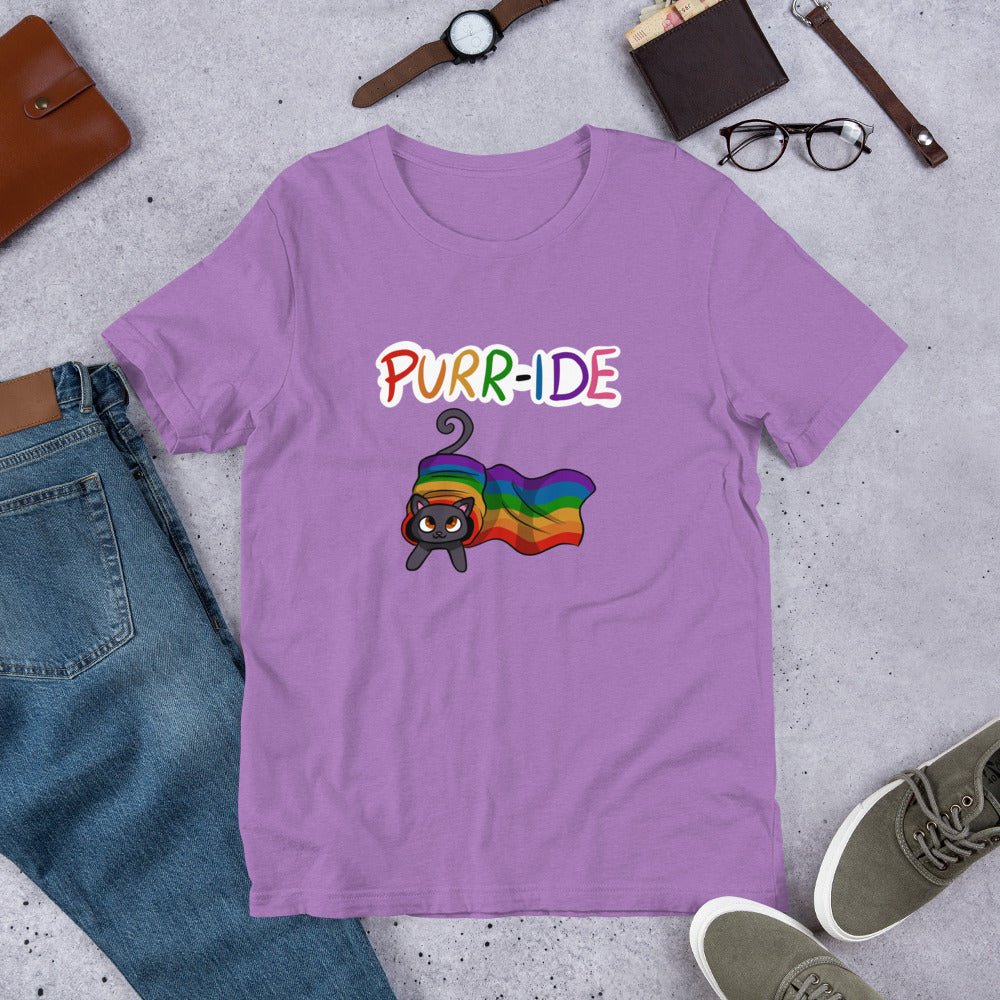 Pride Kitty Unisex t-shirt - Chronically Crafting