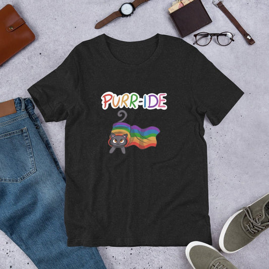 Pride Kitty Unisex t-shirt - Chronically Crafting