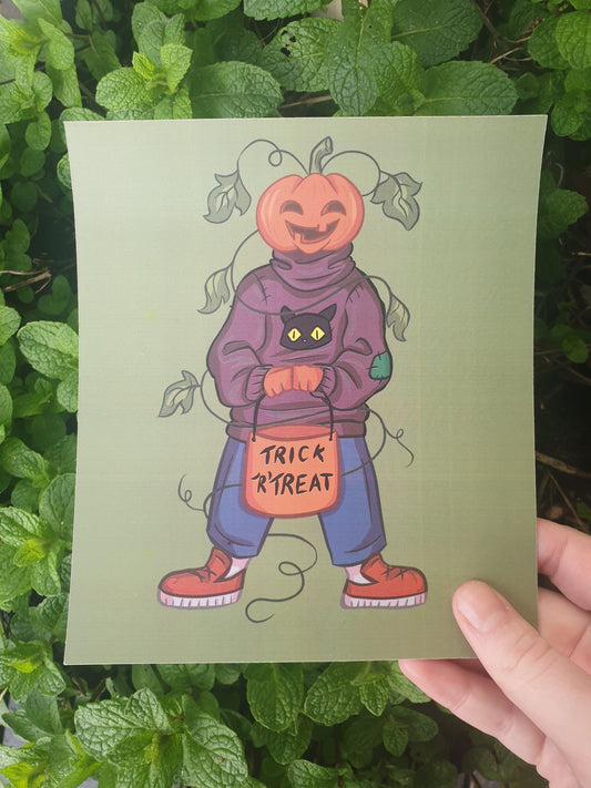 Pumpkin Boy | Large Print - Chronically Crafting