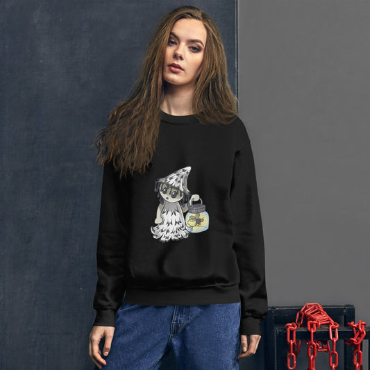 Shaggy Inkcap Mushroom Witch Unisex Sweatshirt - Chronically Crafting