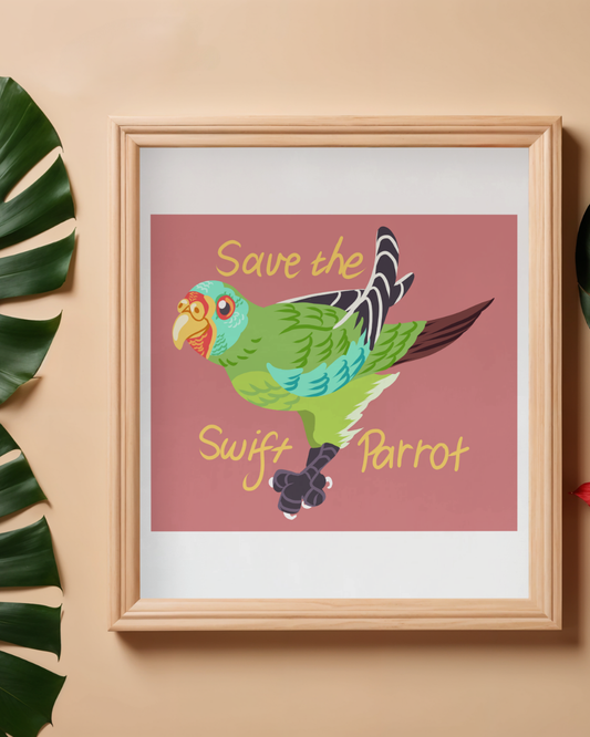 Swift Parrot | Small Art Print