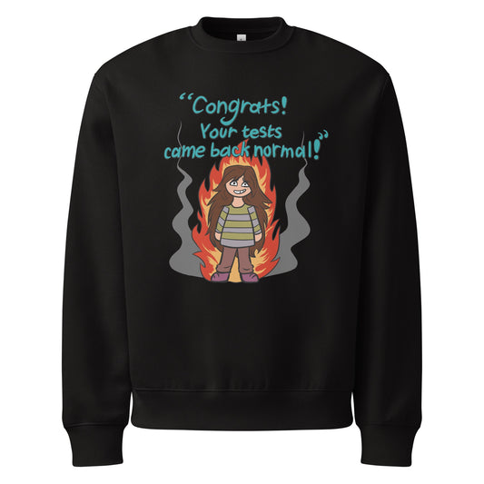 Tests are Normal | Oversized heavyweight sweatshirt - Chronically Crafting