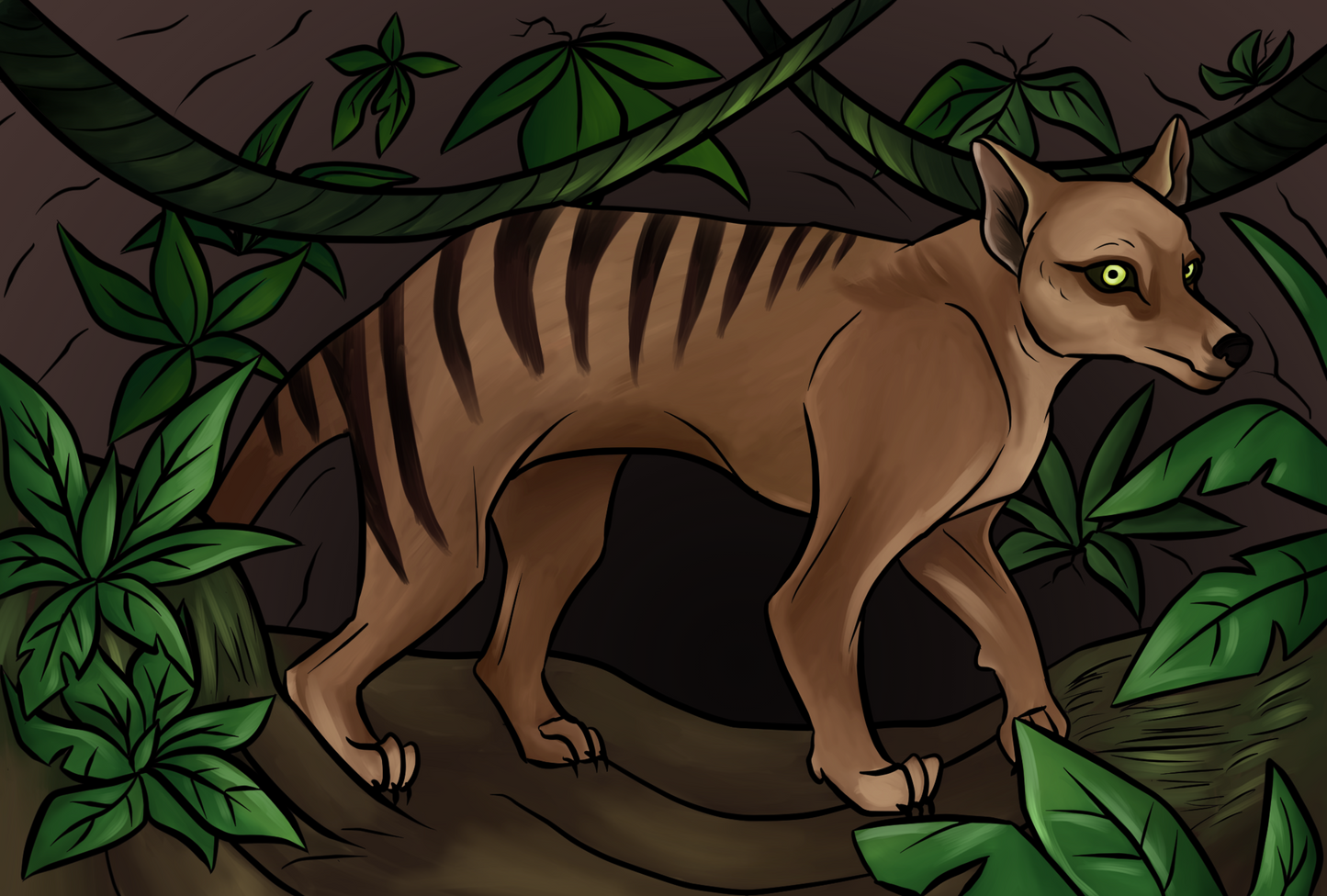 Thylacine Art Print