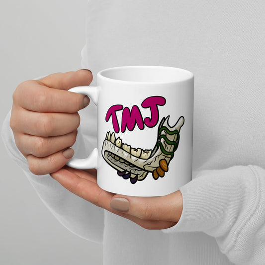 TMJ White glossy mug - Chronically Crafting