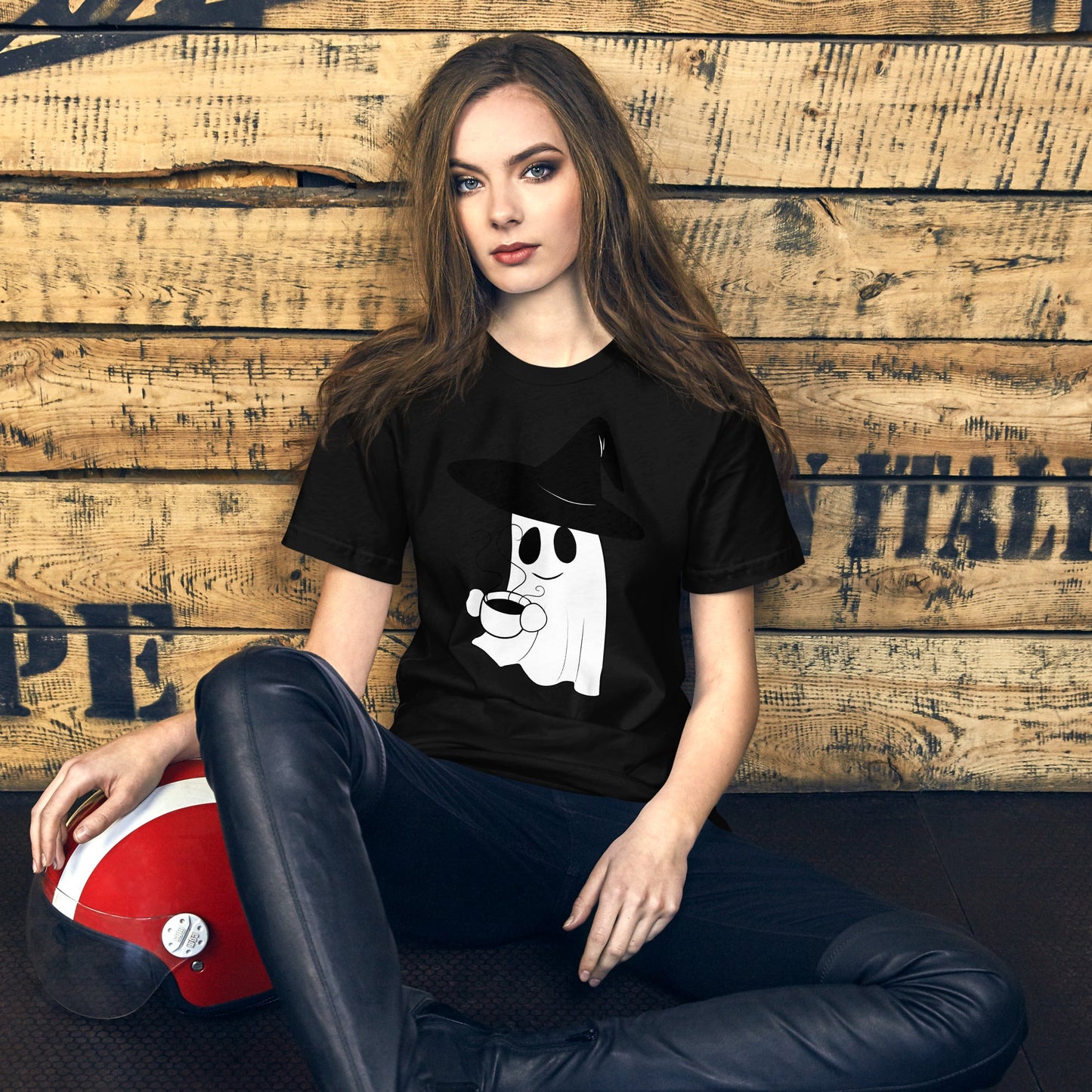 Witchy Ghost w Tea Unisex t-shirt - Chronically Crafting