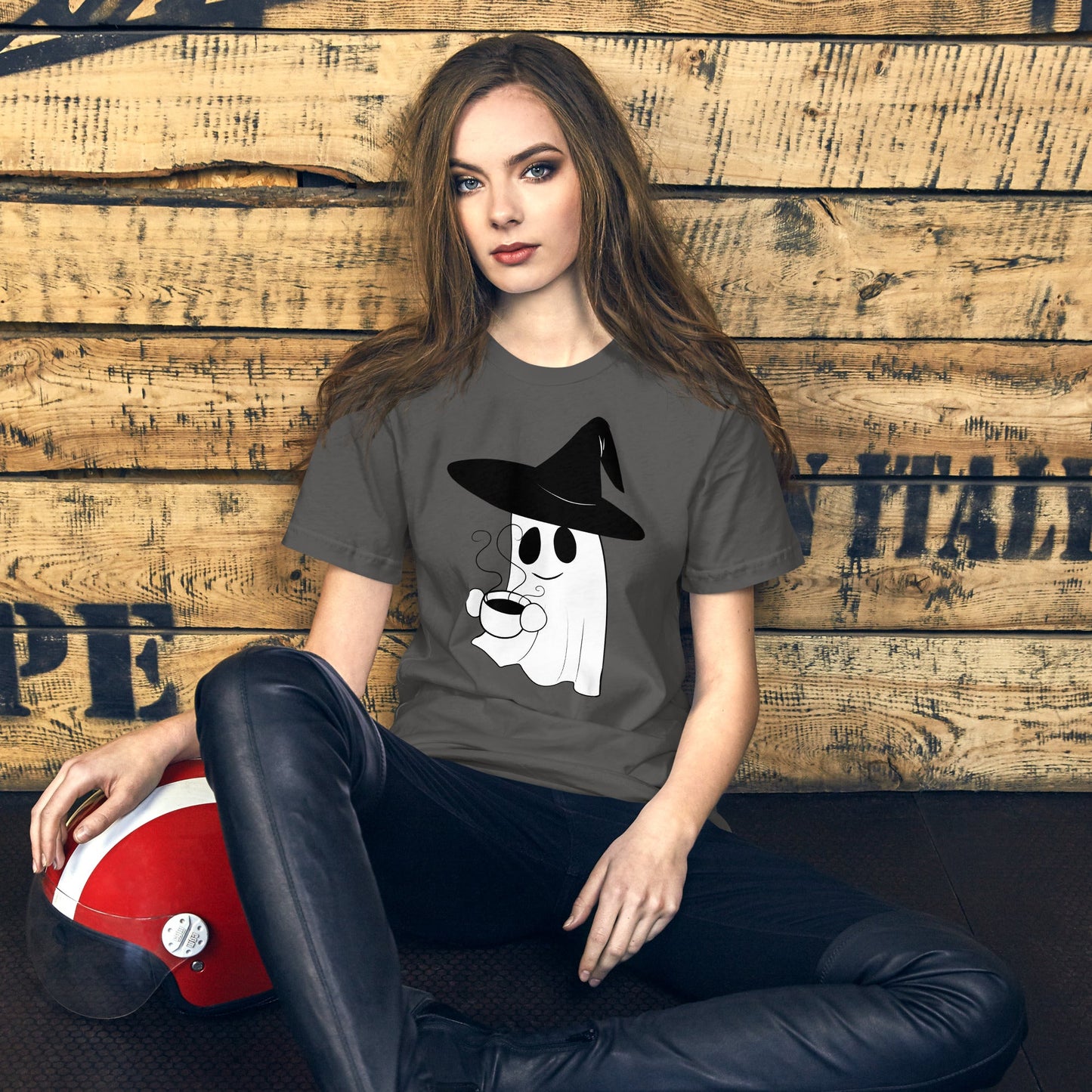 Witchy Ghost w Tea Unisex t-shirt - Chronically Crafting