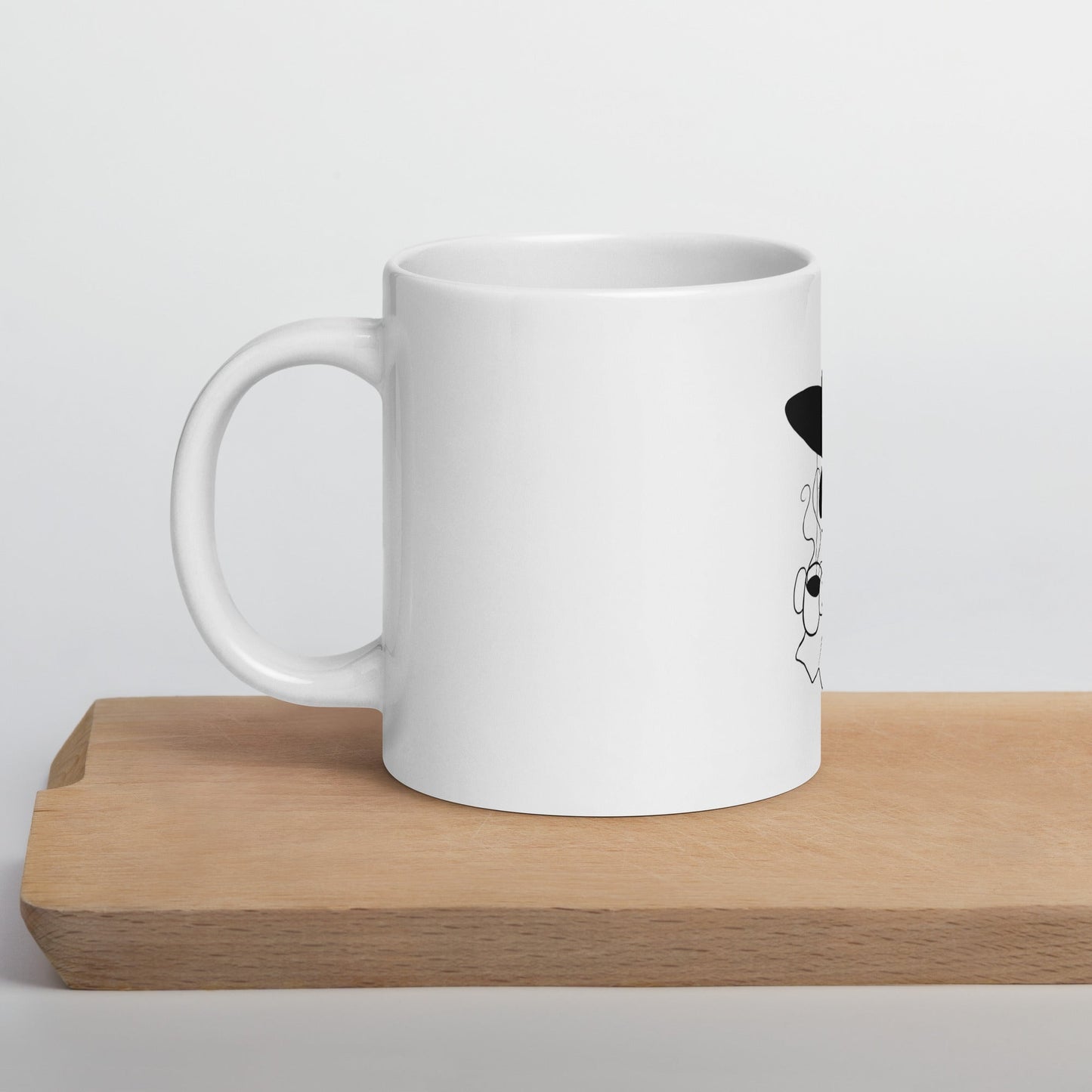 Witchy Ghost w Tea White glossy mug - Chronically Crafting