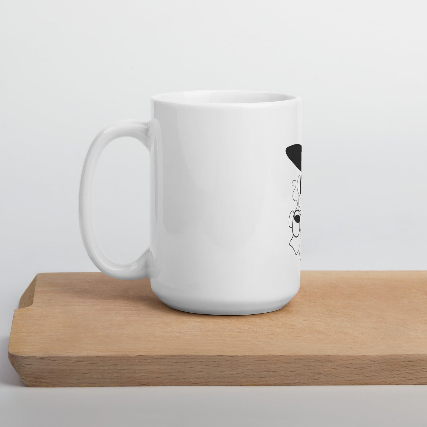 Witchy Ghost w Tea White glossy mug - Chronically Crafting